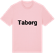 Pink Cotton t-shirt med Taborg fetstil t-shirt