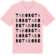 Pink Cotton t-shirt med Taborg ordlek t-shirt