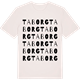 Vintage White t-shirt med Taborg ordlek t-shirt