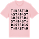 Pink Cotton t-shirt med Tådås ordlek t-shirt