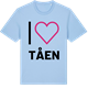 Blue Soul t-shirt med Jag älskar Tåen t-shirt stort tryck