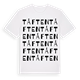 White t-shirt med Tåften ordlek t-shirt