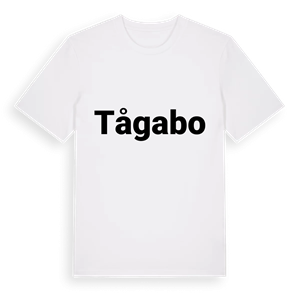 Tågabo fetstil t-shirt – ekologisk bomull t-shirt från Pinshirt