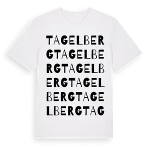 Tagelberg ordlek t-shirt – ekologisk bomull t-shirt från Pinshirt