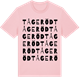 Pink Cotton t-shirt med Tågeröd ordlek t-shirt