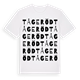 Tågeröd ordlek t-shirt