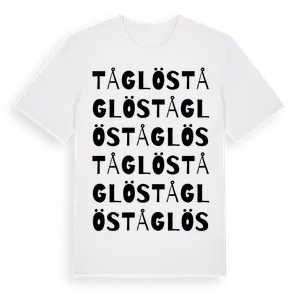 Tåglös ordlek t-shirt – ekologisk bomull t-shirt från Pinshirt