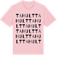 Pink Cotton t-shirt med Tahult ordlek t-shirt