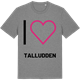 Mid Heather Gray t-shirt med Jag älskar Talludden t-shirt stort tryck