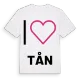 Jag älskar Tån t-shirt stort tryck