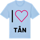 Blue Soul t-shirt med Jag älskar Tån t-shirt stort tryck