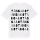 White t-shirt med Tångabo ordlek t-shirt