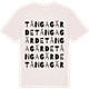 Vintage White t-shirt med Tångagärde ordlek t-shirt