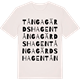 Vintage White t-shirt med Tångagärdshagen ordlek t-shirt