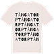 Vintage White t-shirt med Tångatorp ordlek t-shirt