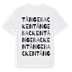 White t-shirt med Tångebacken ordlek t-shirt