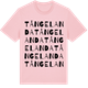 Pink Cotton t-shirt med Tångelanda ordlek t-shirt