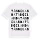 White t-shirt med Tångelanda ordlek t-shirt