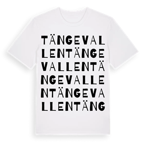 Tängevallen ordlek t-shirt – ekologisk bomull t-shirt från Pinshirt