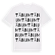 White t-shirt med Tänum ordlek t-shirt