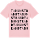 Pink Cotton t-shirt med Tanumstrand ordlek t-shirt
