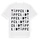White t-shirt med Täppelid ordlek t-shirt