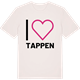 Vintage White t-shirt med Jag älskar Tappen t-shirt stort tryck