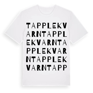 Tapplekvarn ordlek t-shirt – ekologisk bomull t-shirt från Pinshirt
