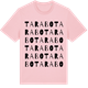 Pink Cotton t-shirt med Tarabo ordlek t-shirt