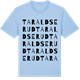 Blue Soul t-shirt med Taraldserud ordlek t-shirt