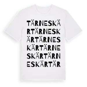 Tärneskär ordlek t-shirt – ekologisk bomull t-shirt från Pinshirt
