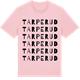 Pink Cotton t-shirt med Tarperud ordlek t-shirt