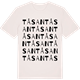 Vintage White t-shirt med Tåsan ordlek t-shirt