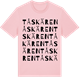 Pink Cotton t-shirt med Tåskären ordlek t-shirt