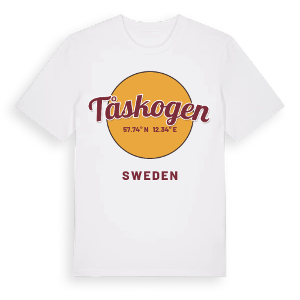 Tåskogen cirkel t-shirt – ekologisk bomull t-shirt från Pinshirt