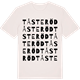 Vintage White t-shirt med Tåsteröd ordlek t-shirt