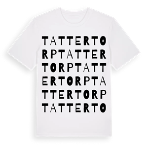 Tattertorp ordlek t-shirt – ekologisk bomull t-shirt från Pinshirt