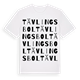 White t-shirt med Tävlingsbol ordlek t-shirt