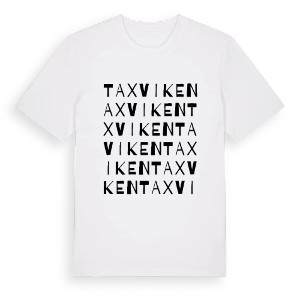 Taxviken ordlek t-shirt – ekologisk bomull t-shirt från PinShirt