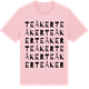 Pink Cotton t-shirt med Teåker ordlek t-shirt