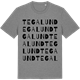 Mid Heather Gray t-shirt med Tegalund ordlek t-shirt