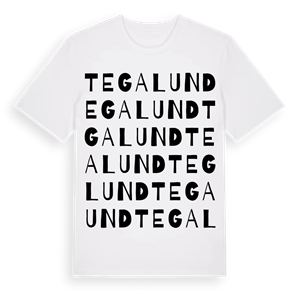 Tegalund ordlek t-shirt – ekologisk bomull t-shirt från Pinshirt