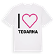 Jag älskar Tegarna t-shirt stort tryck