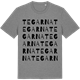 Mid Heather Gray t-shirt med Tegarna ordlek t-shirt