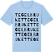Blue Soul t-shirt med Tegelbruket ordlek t-shirt