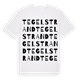 Tegelstrand ordlek t-shirt