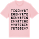 Pink Cotton t-shirt med Tegemyr ordlek t-shirt