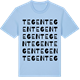 Blue Soul t-shirt med Tegen ordlek t-shirt