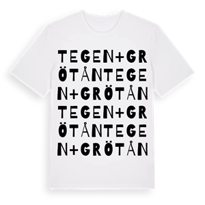 Tegen + Grötån ordlek t-shirt – ekologisk bomull t-shirt från Pinshirt