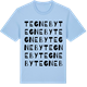 Blue Soul t-shirt med Tegneby ordlek t-shirt
